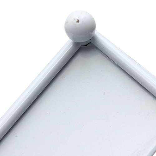 TOOGOO(R) 3-reihig metallisch Nagel Kunst Nagellack Lippenstift Verfassungs Organizer Anzeige Storage Holder weiss - 6