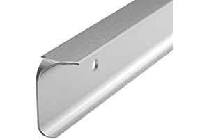 FMK 900mm kitchen worktop corner joint 6mm profile, 40mm high satin 6mm radius