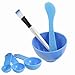 Sourcingmap DIY Facial Mask Mixing Stick Brush Gauge Bowl Kit, Blue 8.5 cm - 4 in 1