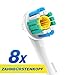 Produktbild CARETIST 3DWhite Aufsteckbürsten für Oral B Elektrische Zahnbürsten, 8 Stück. 3D white Zahnbürstenaufsätze ist voll kompatibel mit Braun Oralb Vitality, Pro Health, TriZone, Advance Power, Professional Care, Triumph und Deep Sweep