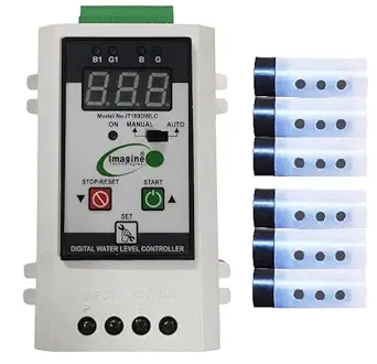 imagine Fully Automatic Water Level Controller With Six Carbon Sensor & All Types Motor Protection Digital Meter & 1 year warranty (IT189DWLC)