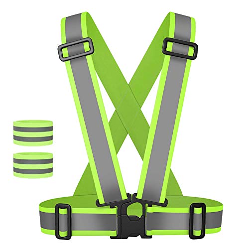Preisvergleich Produktbild Gobesty Warnweste Reflektorweste Sicherheitsweste Flexibel Einstellbar Elastisch