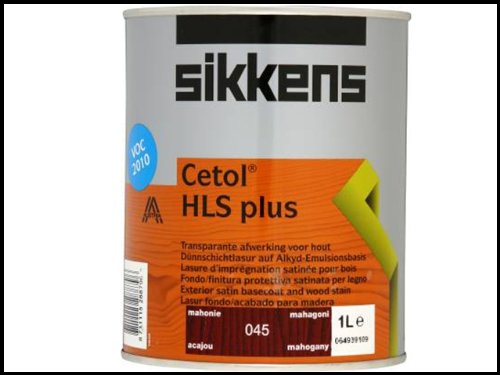 Preisvergleich Produktbild Plus Woodstain Cetol Sikkens HLS transluzent 1L Mahagoni