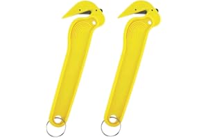 TNCIAD PW Yellow Box Cutter, Cutter, Box Cutter, Cardboard Cutter, Warehouse, Box Opener, (Set of 2)