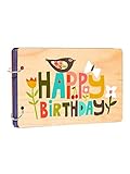 Studio Shubham Happy Birthday Wooden Photo Album(26cmx16cmx4cm)