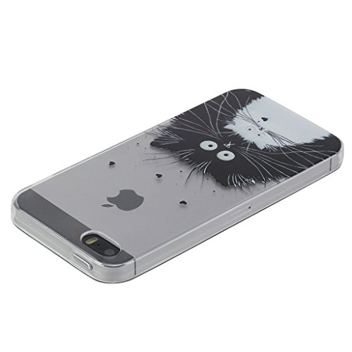 Funda iPhone 5 5S SE Silingsan Funda de Silicona TPU para iPhone 5 5S SE Carcasa Transparente Soft Clear Case Cover Funda Blanda Flexible Carcasa Delgado Ligero Caja Anti Rasgu os Anti Choque con Dise o Creativo - Gato Blanco y Negro reviews Funda iPhone 5 5S SE Silingsan Funda de Silicona TPU para iPhone 5 5S SE Carcasa Transparente Soft Clear Case Cover Funda Blanda Flexible Carcasa Delgado Ligero Caja Anti Rasgu os Anti Choque con Dise o Creativo - Gato Blanco y Negro