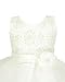 go2victoria Lace & Organza Occasion Baby Girl Infant Pageant Christening Dress Ivory 18 Months (I898-L)