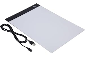 JOYZAN Light Board Portable A4 Light Box Light Pad A4 Tracing LED Copy Board Light Box Light Table for Tracing Ultra Thin Adjustable USB Power LED Trace Light Pad Dimmable Brightness(Stepless dimming)