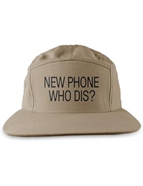 New Phone Who Dis? Hip Hop Stampa Snapback Berrettopello Berretto Cachi