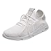 Produktbild Luckhome Socken Damen Sneaker Socken Herren Schuhe Herren Sneaker Turnschuhe Damen Sneakers Men Solid Mesh Cross Tied Belüftung Turnschuhe Laufschuhe Freizeitschuhe WHWeißEU:38