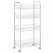 Produktbild Iris 530868 Lagerregal mit Rollen, Stand/Praktisches/Steck/Schwerlast/Nischen Regal, Nischen/Küchen Schrank, Küchenregal - 4 Schuben