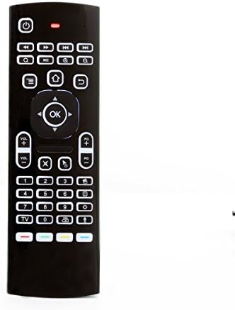 VIGICA Backlit MX3 Air Mouse 2.4G Remote Control IR Learning Mini Wireless Keyboard 3-Gyro + 3-Gensor for Google Android Smart TV Box PC HTPC Windows Mac Os Linux (MX3-M)