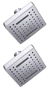 Drizzle 3x3 Square Waterfall Overhead Shower Without Arm - Set of 2 Pieces