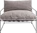 Produktbild Kare Design Sessel Cornwall Big, Loveseat, großer Loungesessel, Armlehnsessel Grau, XXL Sessel, Cocktailsessel, moderner Relaxsessel, Designsessel, Sessel mit Armlehnen, (H/B/T) 63x96x87cm
