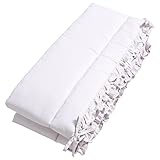 Bettumrandung Nestchen Kopfschutz 360×30 420×30 cm Bettnestchen Baby Einfarbig mit Rüschen NEU - 5