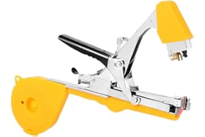 Y-NUT Legatrice per piante, legatrice per piante, strumento per legare piante da giardino, legatrice a mano, strumento agricolo per verdure, uva, pomodoro, cetriolo, fiore, giallo