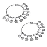 Paquete incluida: 2pcs x moneda borla pie clásica