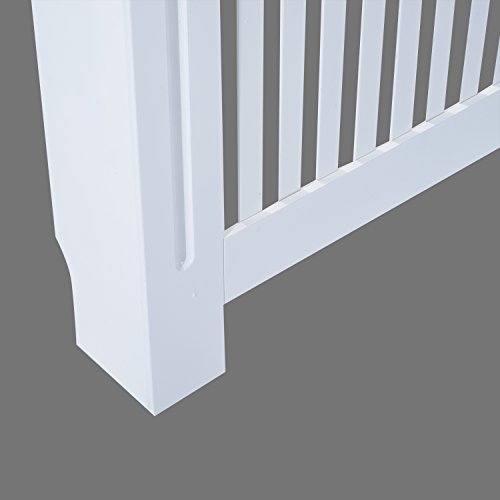 Homcom® Heizkörperverkleidung Heizkörperabdeckung Heizungsverkleidung Heizkörper Radiator Cover Abdeckung (Modell2/172x19x81 cm) - 7
