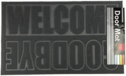 Club Country 45 x 75cm Doormat Grey Welcome Goodbye