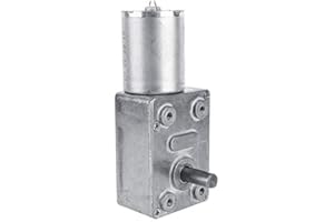 FTVOGUE DC 12V Motor Eléctrico Reductor CW/CCW Motor Sinfín de Alto Par Reversible y Reversible 5/6/20/40/62 RPM(5RPM)