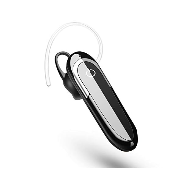 AngLink Bluetooth Headset, 60 Tage Standby-Zeit Business Bluetooth V5.0 Kabellose Hörmuschel Freisprecheinrichtung Bequemer Kopfhörer mit Clear Voice Capture-Technologie Noise Cancelling, Schwarz