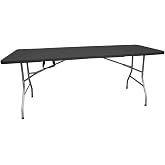 Jardin202 Rectangular Folding Table 180 x 70 x 74 cm Catering | Resin Table with Folding Steel Legs for Events and Terraces |