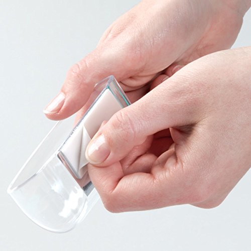 mDesign AFFIXX Kosmetik Organizer – praktische, stabile Aufbewahrungsbox für Kosmetikartikel und Accessoires – Schminkaufbewahrung leicht gemacht – transparent / glänzend - 5