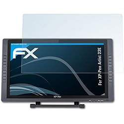 atFoliX Lámina Protectora de Pantalla Compatible con XP-Pen Artist 22E Película Protectora, Ultra Transparente FX Lámina Protectora (2X)