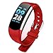 Produktbild Farbbildschirm Smart Armband Echtzeit Dynamische Herzfrequenz/Information Push/Motion Tracking/Smart Erinnerung/Schlafanalyse / Schrittzähler/Remote-Selbstauslöser(Red)