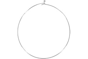 MÉGACRÉA Ras de cou rigide Argenté 13 cm