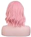 Hxhome Short Curly Wig Sexy Lady Short Bob with Fringe Wave Full Lace With Wig Cap for Women Cosplay Party