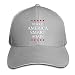 Produktbild fjfjfdjk Men Women Sandwich Cap Adjustable Peaked Hat - Make America Smart Again