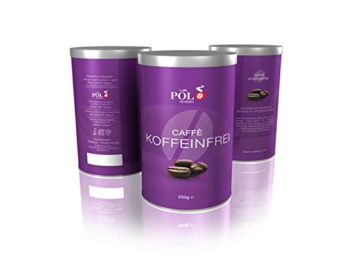 Preisvergleich Produktbild Caffè Pol Kaffeebohnen Koffeinfrei 250 g Dose entkoffeiniert