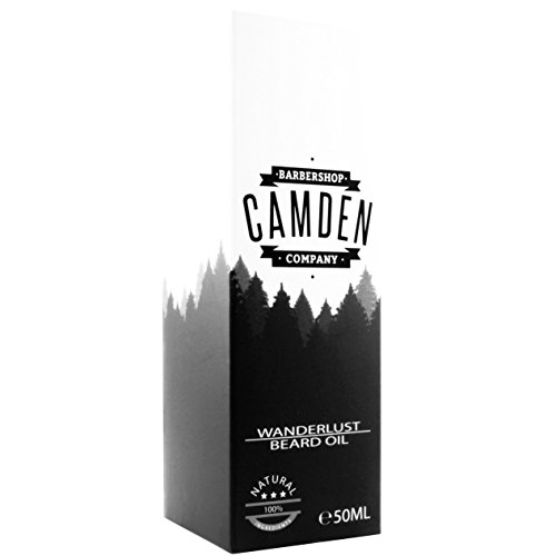 Camden Barbershop Company: ‘PREMIUM’ Beard Oil, Bartpflege mit Wildnis-Aroma, Bartöl mit Weichmacher-Wirkung (1 x 50 ml) - 4