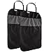 Produktbild Hillington® Set von 2 zurück Sitz Kick Mats – Universal passende Wasserdicht und schmutzabweisend umfasst mit 3 Mesh-Taschen, innen Schützen vor Schäden und Flecken, bietet Stauraum für Travel Essentials