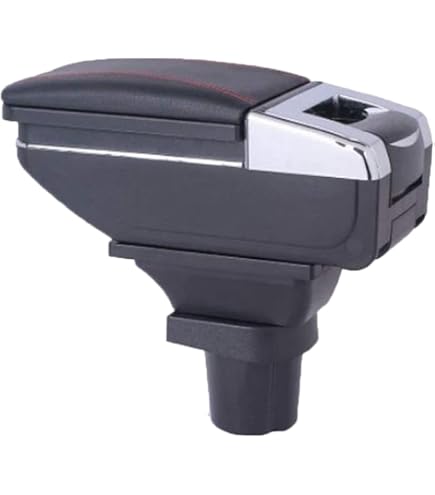 BIXUAN Boîte De Rangement Accoudoir VW T-Cross 2019-2024 - Organisateur Central Avec Tapis Antidérapant