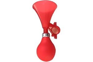KINDPACK Bicyclette Trompette air Corne Single Trompette Enfants vélo Scooter vélo vélo Cyclisme air sèche klaxonnière Hooter brugle Rouge Rouge