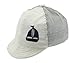 Baby Boys 100% Cotton White & Navy Stripes Nautical Hat Baseball Cap Navy Boat In 6-12 Months