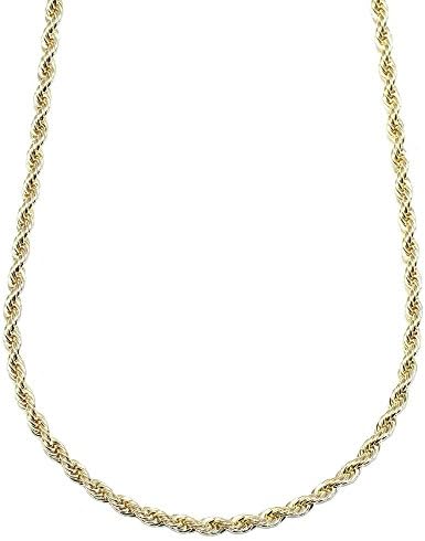 Gold Plated RUN DMC HIP HOP Rope Chain, Dookie Chain 4mm X 24" FILLED