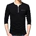 Produktbild Pullover Sweatshirt Herren Briskorry Männer Herbst Winter Kapuzenpulli Winterpullover Streetwear Knopfleiste Casual T-Shirt Bluse Tops mit V-Ausschnitt