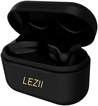 LEZII Wireless Bluetooth Earbuds with Charging Box, TWS Personalized Design Truly In-ear Bluetooth Earphones with Microphone Cordless Bluetooth Earbuds Noise Cancelling Sweatproof (Night)