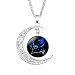 Produktbild WopenJucy Konstellation Halskette Mond Anhänger Ketten Damen Silber Schmuck