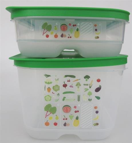 TUPPERWARE Kühlschrank 4,4 L + 1,8 L dunkelgrün KlimaOase PrimaKlima Klimakönig 8371 - 4