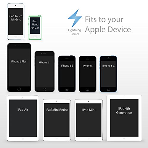 CSL – 2,0m Premium Apple MFI Lightning USB Kabel (Apple MFI zertifiziert & lizensiert) | Datenkabel / Ladekabel | für Apple iPhone & iPad | schwarz/weiß - 6