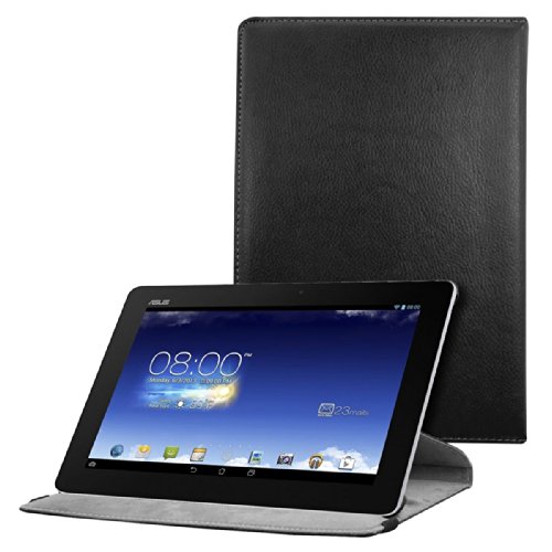 kwmobile Hülle für Asus Memo Pad FHD 10 ME302C - 360° Standfunktion Case Tablet Schutzhülle Kunstleder - Smart Cover Tabletcase Schwarz