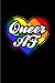 Produktbild Queer AF: Rainbow Heart Shape Logo Journal | Notebook | Workbook For Lgbtq Rights, Pride Parade, Social Movements, Lesbian & Gay Humor Fans - 6x9 - 100 Graph Paper Pages