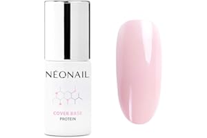 NÉONAIL NEONAIL Pintauñas Semipermanentes 7,2 ml Base Coat Semipermanente Cover Base Protein Nude Rose Esmaltes Semipermanentes Para Uñas Gel Uñas Manicura Base Esmalte Gel UV Led Laca De Uñas