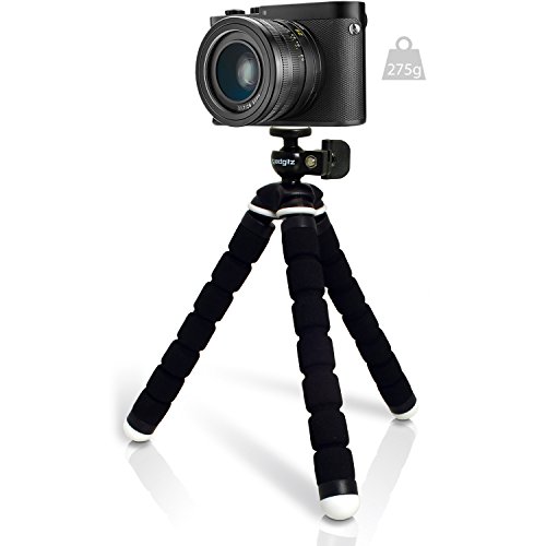 igadgitz Mini Tr  pied de Table Flexible L  ger Petite Taille Universel pour Appareil Photo Reflex Canon PowerShot SD600  SD630  SD640  SD750  SD900  SD 1000 - Noir