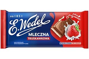 Czekolada Mleczna z nadzieniem truskawkowym 100 g E.Wedel