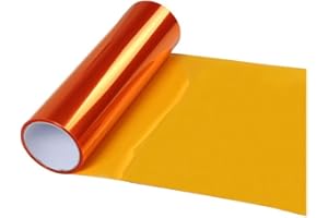 ZIRANEE Headlight Tint,Orange Air-Release Vinyl Wrap Film Roll for Car Headlight Taillight Fog Lights 100cm x 30cm High Transparency Heat Resistant Waterproof Easy to Install - Make Your Car Unique and Cool